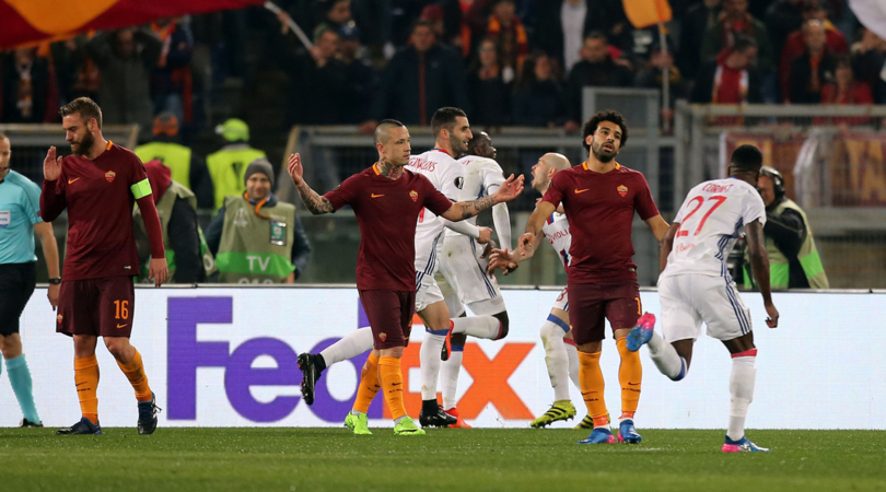 Roma fuori dall’Europa League. Strootman ed El Shaarawy non bastano a Luciano Spalletti. Passa il Lione.