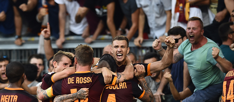 Roma-Juventus: 2-1. Pjanic e Dzeko regalano il primo successo stagionale ai giallorossi.