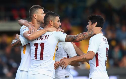 Benevento-Roma 0-4: le pagelle. Tutto facile per i giallorossi. Dzeko e Kolarov, che coppia!