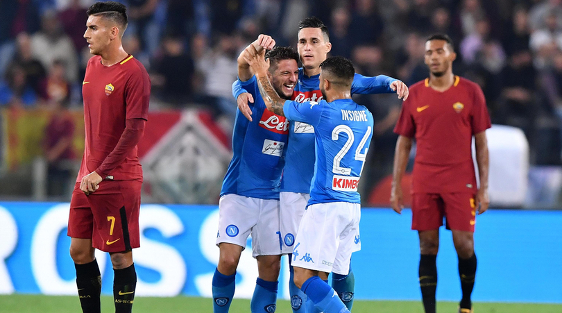 Il palo ferma la Roma, passa il Napoli