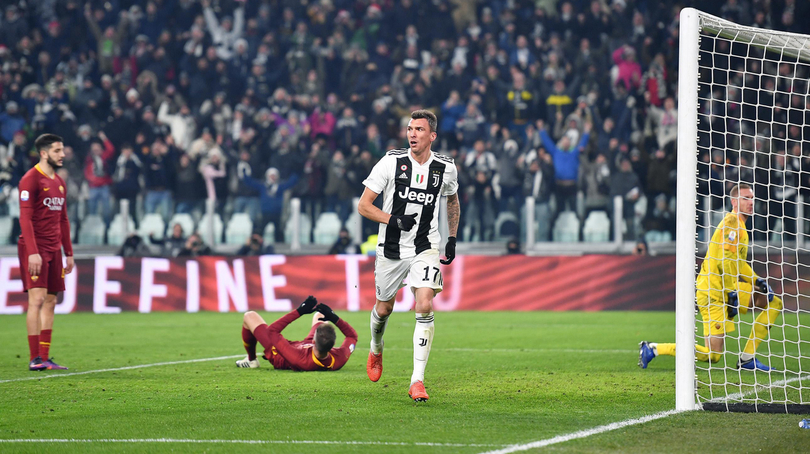 SERIE A Roma, prosegue la maledizione Stadium: alla Juve basta Mandzukic (VIDEO)