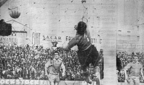 1962, Spal-Roma 1-2. Pestrin si fa male ma resta in campo, segna Jonsson